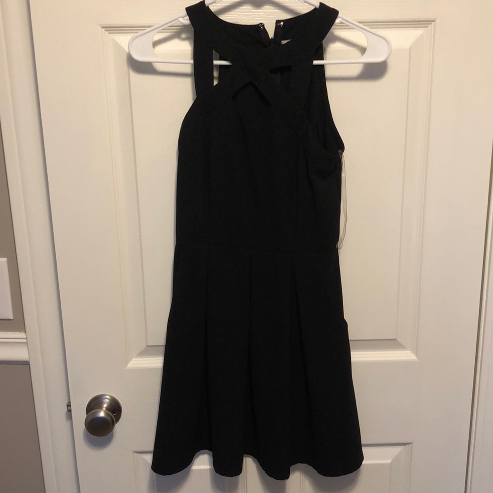 Little black dress.